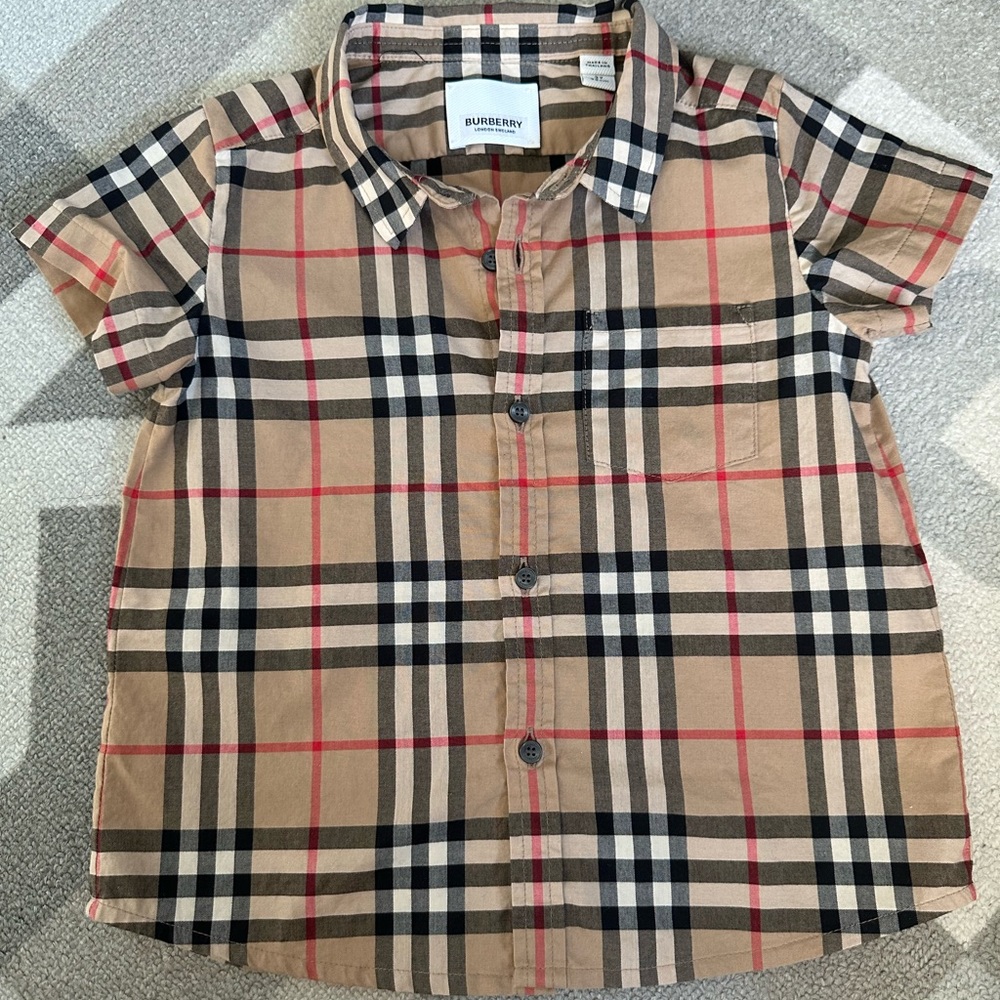 ⛔️ SOLD⛔️ Kids Burberry Shirt 2Y/2T